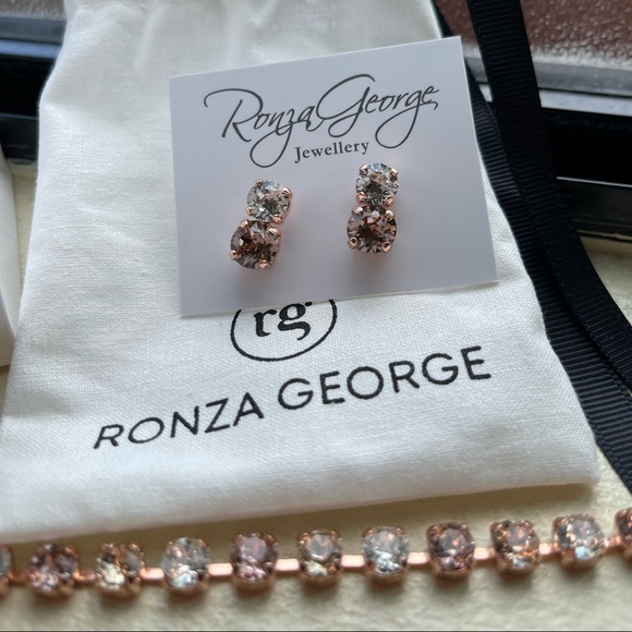 Ronza George Tennis Bracelet and Earring Set - Picture 2 of 6